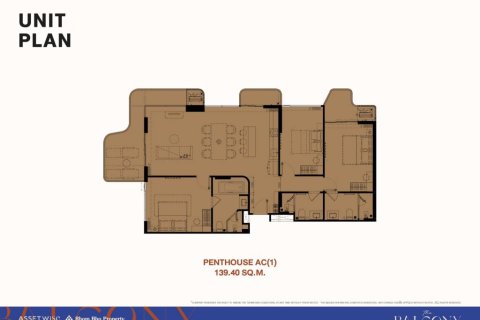 Пентхаус в Пхукете, Таиланд с 3 спальнями  № 156359