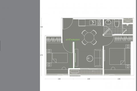 Студия в кондо в Хуай Кванге, Бангкок, Таиланд № 139722 - фото 18