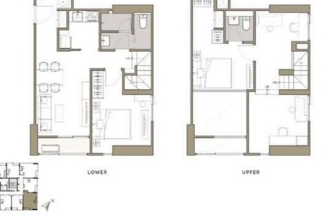Пентхаус в Патхум Ване, Бангкок, Таиланд с 2 спальнями  № 138851 - фото 3
