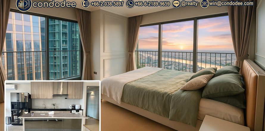 Condo à Khlong Toei, Bangkok, Thaïlande, 3 chambres № 201231