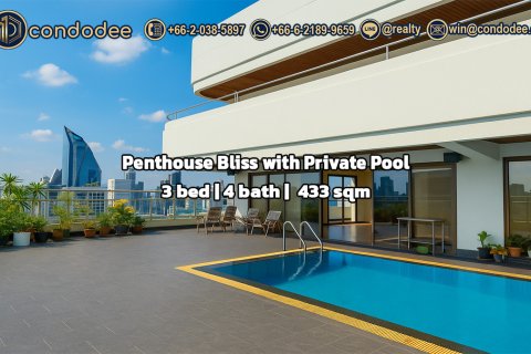 Condo à Khlong Toei, Bangkok, Thaïlande, 3 chambres № 201225 - photo 1
