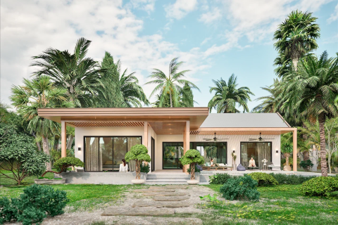 Вилла в Сураттхани, Таиланд с 3 спальнями  № 152244 - фото 10