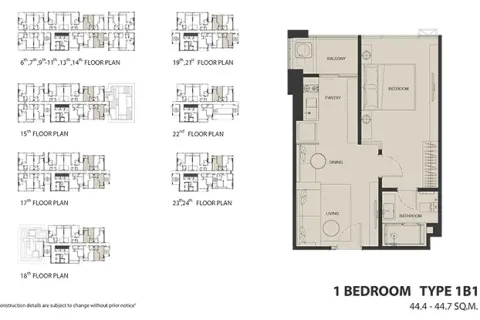 Eigentumswohnung in Khlong Toei, Bangkok, Thailand, 2 Schlafzimmer № 217606 - Foto 21