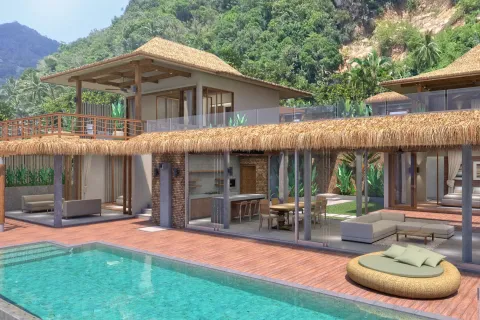 Villa on Chaweng Beach, Ko Samui, Thailand 4 bedrooms № 175607