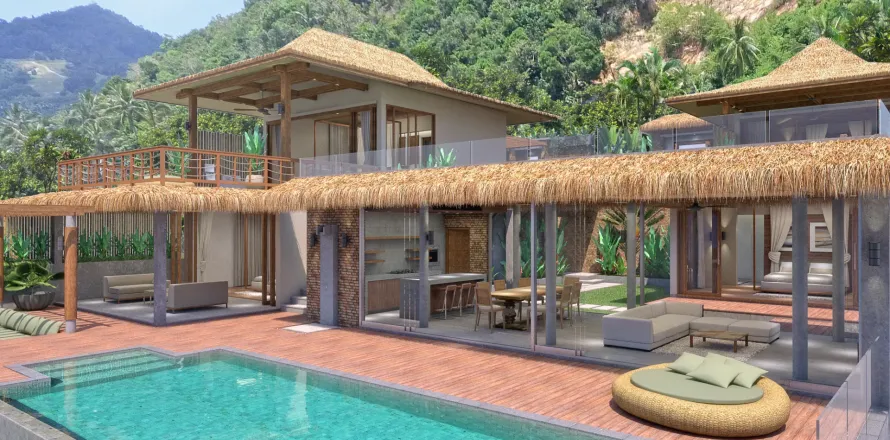 Villa on Chaweng Beach, Ko Samui, Thailand 4 bedrooms № 175607
