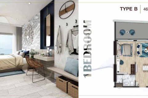 Condo in Pattaya, Thailand, 1 bedroom  № 166522 - photo 20