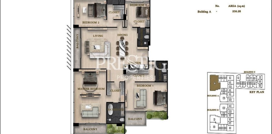 Studio dans le Condo à Pattaya, Thaïlande № 209093