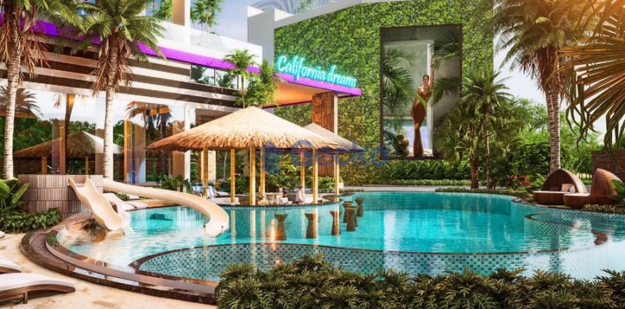 Condo in Pattaya, Thailand, 2 bedrooms № 196346