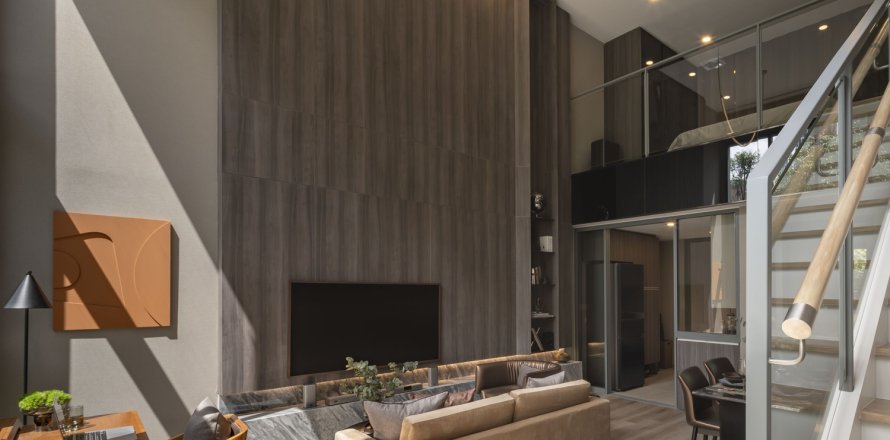 Дуплекс в Банг Раке, Бангкок, Таиланд с 2 спальнями  № 138463