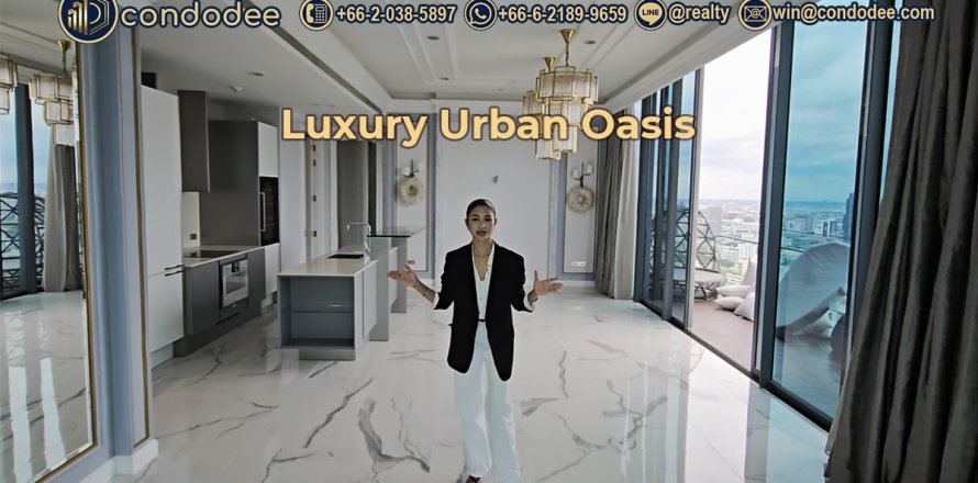 Condo à Watthana, Bangkok, Thaïlande, 2 chambres № 201240