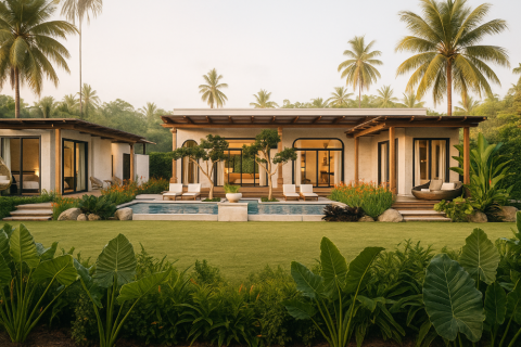 Дом в Самуи, Таиланд с 3 спальнями  № 151024 - фото 1