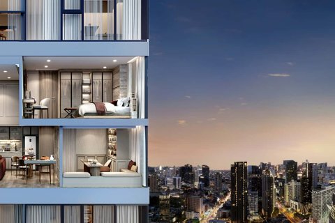 Кондоминиум с 2 спальнями в Бангкоке, Таиланд № 166318