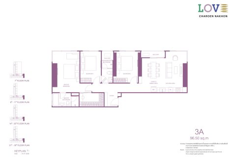 Eigentumswohnung in Bangkok, Thailand, 3 Schlafzimmer  № 222643 - Foto 18