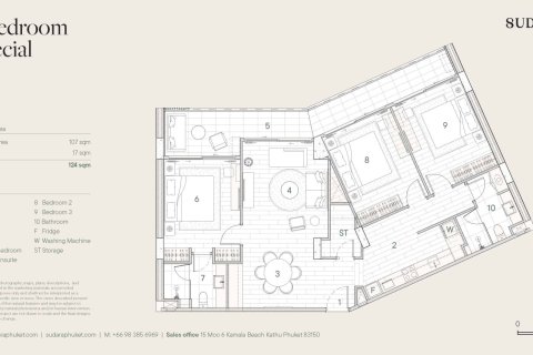Condo in Bang Tao, Thailand, 3 bedrooms № 165885 - photo 11