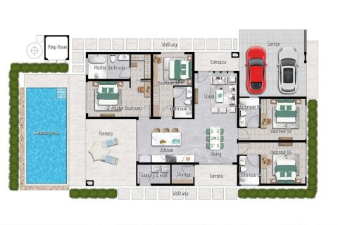 Villa in Hua Hin, Thailand 4 bedrooms № 165392 - photo 20