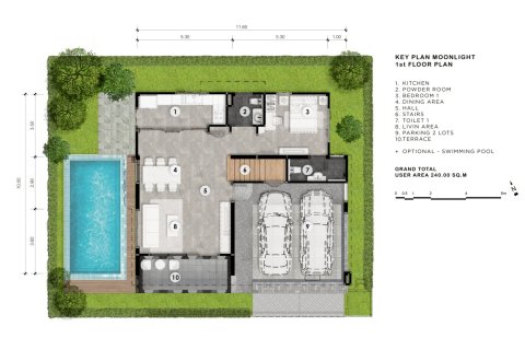 Villa in Bang Lamung, Thailand 4 Schlafzimmer № 222405 - Foto 21