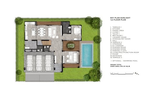 Villa in Bang Lamung, Thailand 4 Schlafzimmer № 222405 - Foto 5