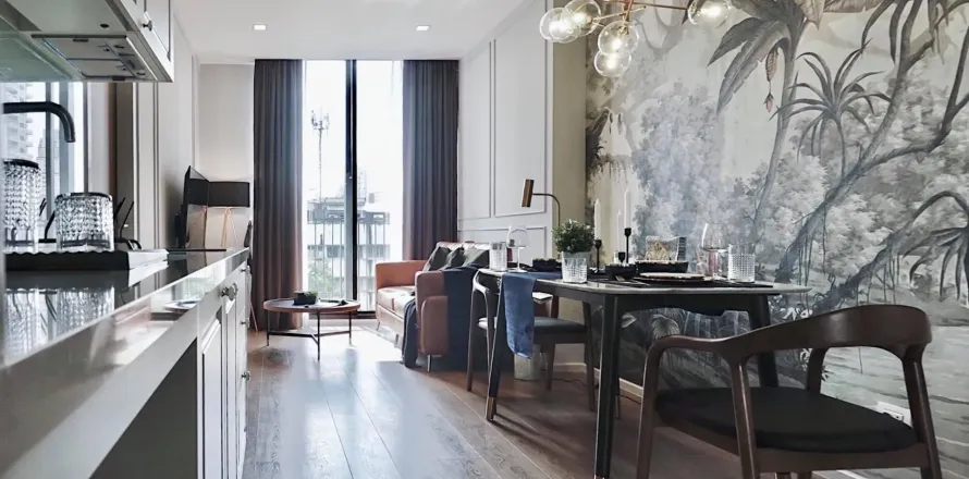 Studio dans le Condo à Watthana, Bangkok, Thaïlande  № 159391