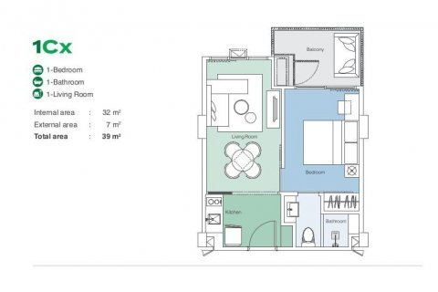 Studio dans le Condo à Phuket, Thaïlande  № 140989 - photo 7