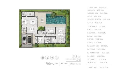 Villa à Bang Tao, Thaïlande 3 chambres № 166203 - photo 13