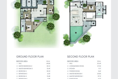 Вилла в Паттайе, Таиланд с 4 спальнями  № 162704 - фото 16