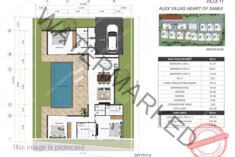 Villa in Ko Samui, Thailand 3 Schlafzimmer № 222233 - Foto 17
