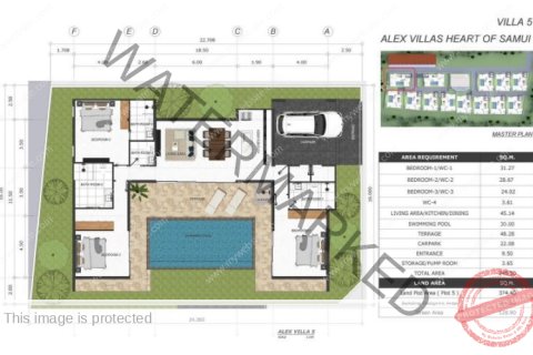 Villa in Ko Samui, Thailand 3 Schlafzimmer № 222233 - Foto 11