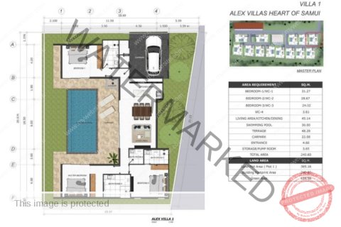 Villa in Ko Samui, Thailand 3 Schlafzimmer № 222233 - Foto 7