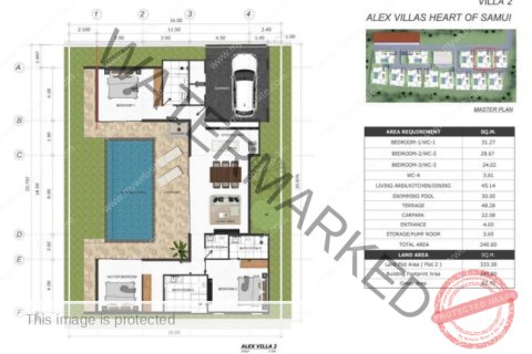 Villa in Ko Samui, Thailand 3 Schlafzimmer № 222233 - Foto 8