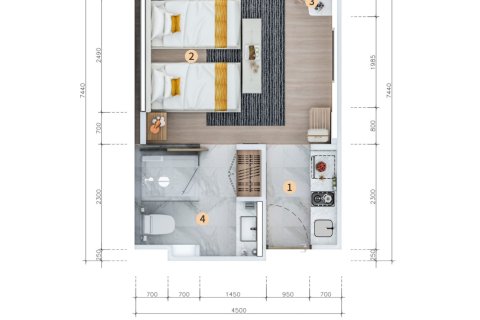 Condo à Rawai, Thaïlande, 1 chambre № 179707 - photo 6