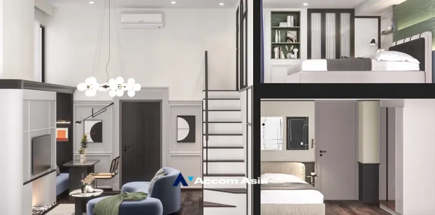 Duplex in Din Daeng, Bangkok, Thailand 3 Schlafzimmer № 217256
