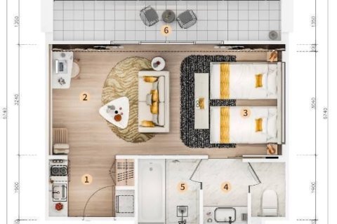 Studio in the Condo in Phuket, Thailand № 155000 - photo 17