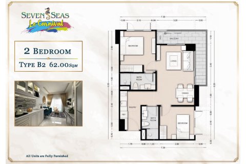 Condo in Pattaya, Thailand, 2 bedrooms  № 165621 - photo 23