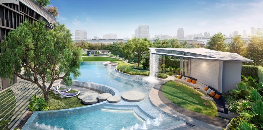 Кондоминиум с 2 спальнями в Бангкоке, Таиланд № 170192