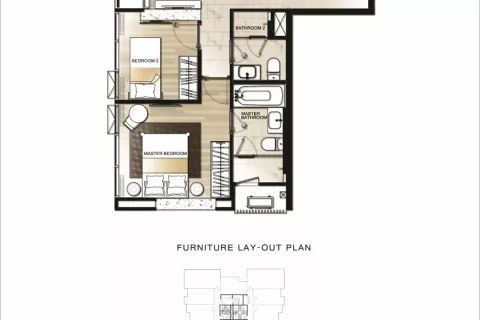 Condo à Watthana, Bangkok, Thaïlande, 2 chambres № 136844 - photo 2