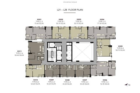 Condo à Bangkok, Thaïlande, 1 chambre  № 166953 - photo 7