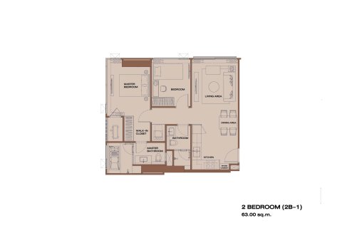 Condo à Bangkok, Thaïlande, 2 chambres  № 166957 - photo 23