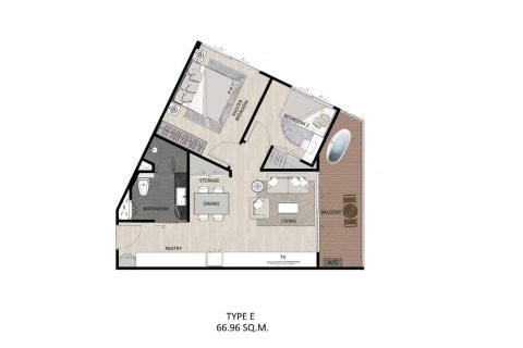 Кондоминиум с 2 спальнями в Пхукете, Таиланд № 166641 - фото 14