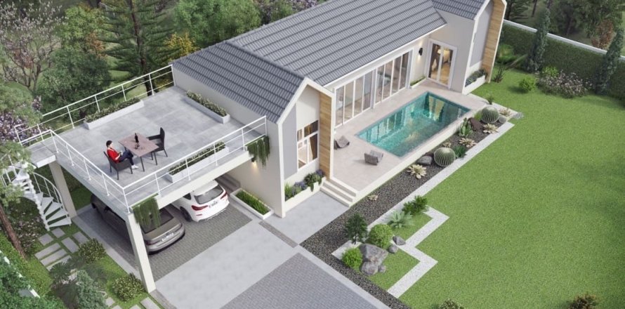 Вилла в Хуа Хине, Таиланд с 2 спальнями  № 166692