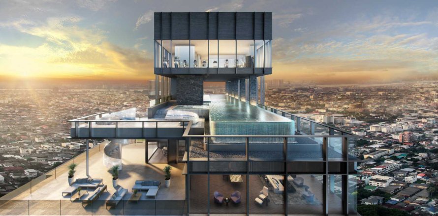 Condo à Bangkok, Thaïlande, 3 chambres № 166690