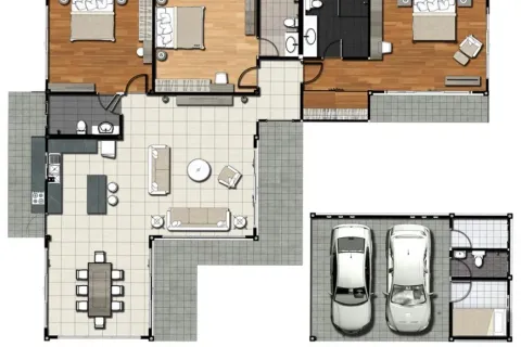 Дом в Паттайе, Таиланд с 3 спальнями  № 171244 - фото 9