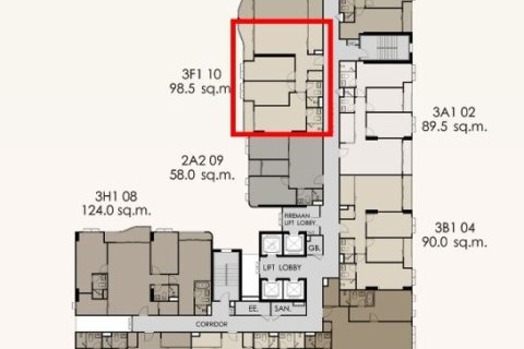 Condo in Watthana, Bangkok, Thailand, 3 bedrooms № 171656