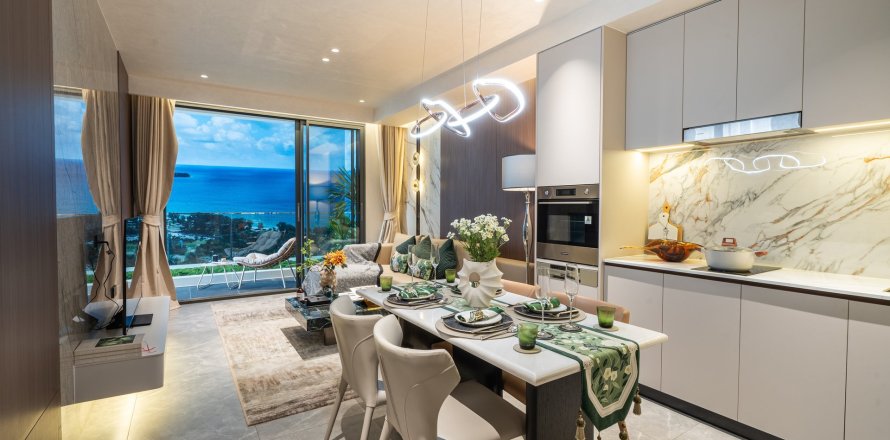 Квартира в Ayana Heights Seaview Residence, Пхукет, Таиланд с 4 комнатами  № 162240