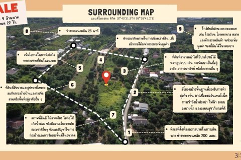 Terrain à Saraphi, Thaïlande 35200 m2 № 170530 - photo 3