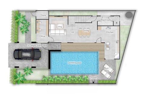 Villa in Chiang Mai, Thailand 3 bedrooms № 163874 - photo 3