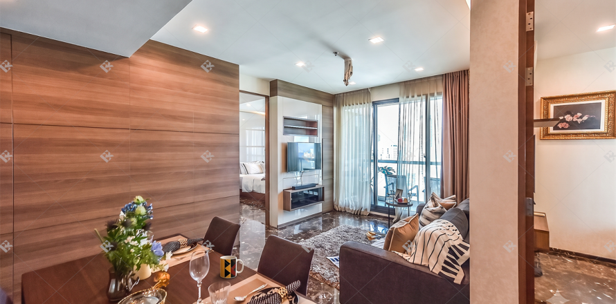 Condo à Bangkok, Thaïlande, 2 chambres  № 185120