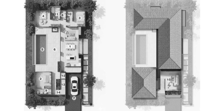 Hors-plan Cozy Pavilion Villas à Ko Samui, Thaïlande № 161512 - photo 1