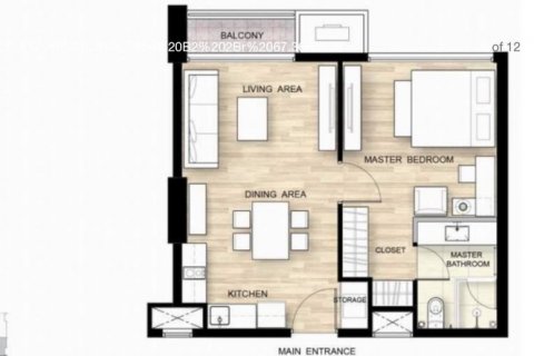 Кондоминиум с 1 спальней в Бангкоке, Таиланд № 143704 - фото 10