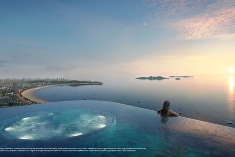 Квартира в Паттайе, Таиланд с 2 комнатами  № 144387 - фото 4