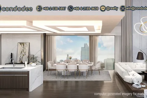 Condo à Bang Rak, Bangkok, Thaïlande, 4 chambres № 201177 - photo 8